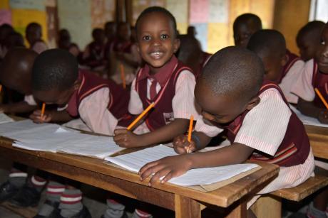 boys in a classroom